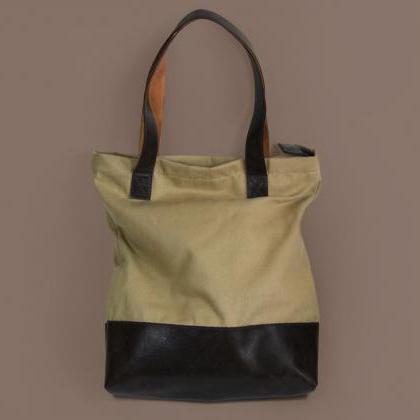 Hamilton Two - Cotton Canvas Shopper Bag With..