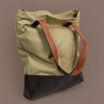Hamilton Two - Cotton Canvas Shopper Bag With..