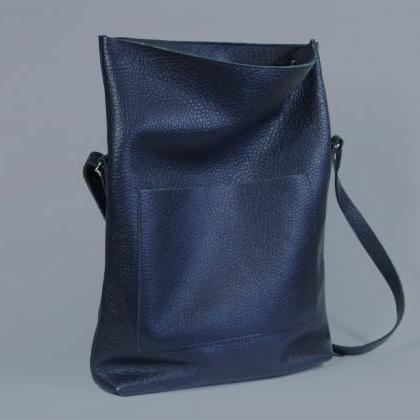 Navy Blue Crossbody Bag "ursula..