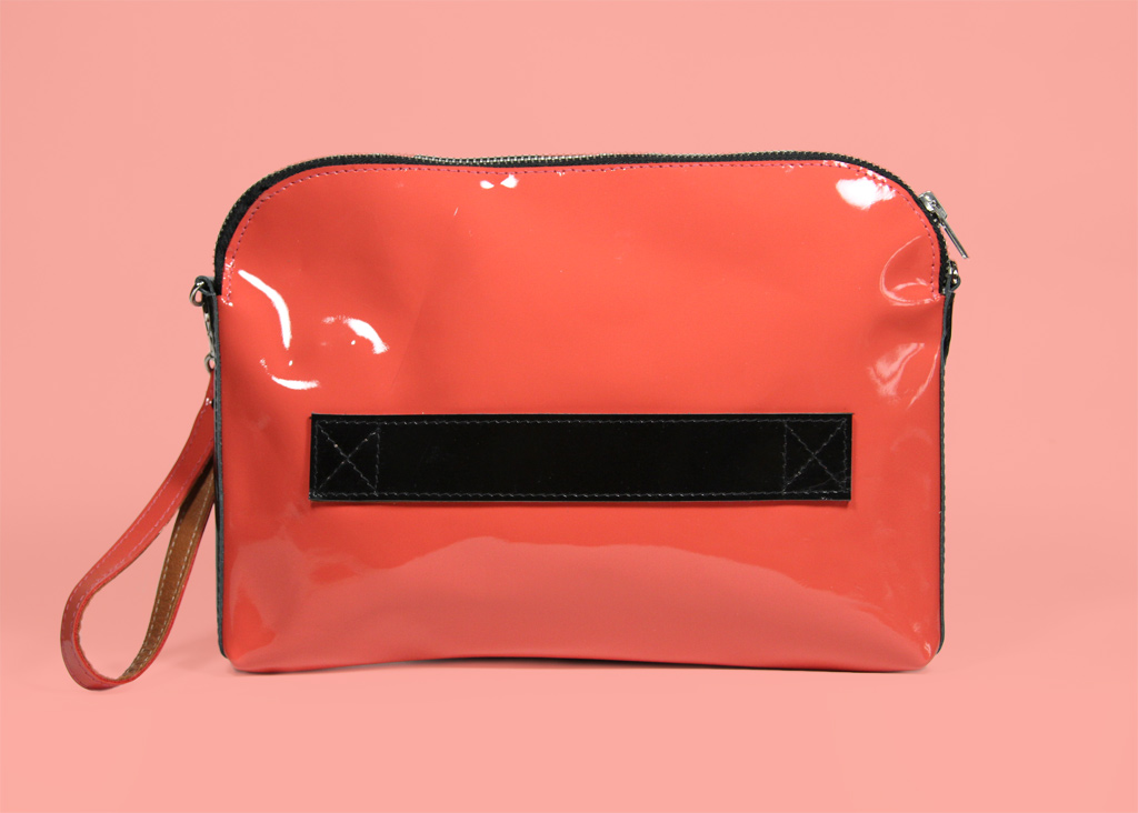 Megan Pink - Handmade Leather Clutch / Leather Purse / Pink Clutch / Pink Handbag